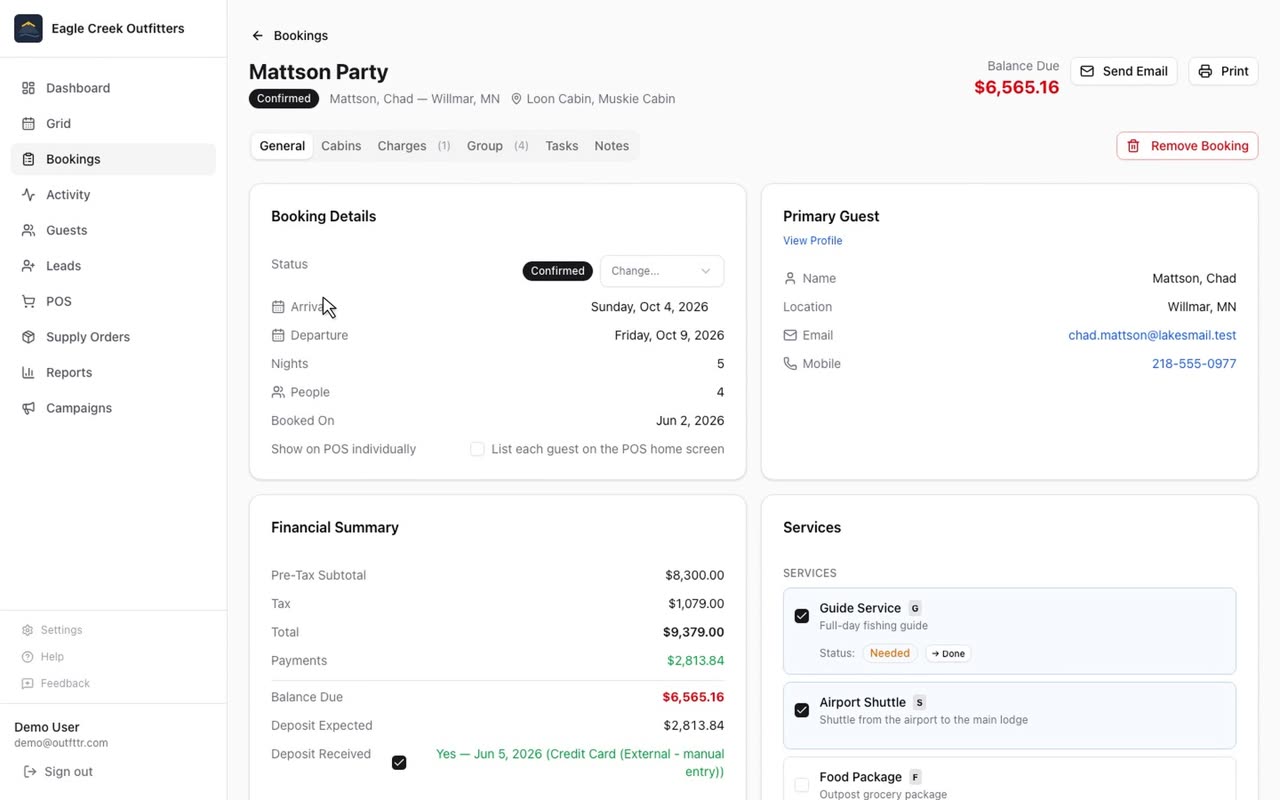 Booking Detail